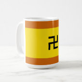 Kuna Yalaの民族の旗パナマ コーヒーマグカップ (正面左)