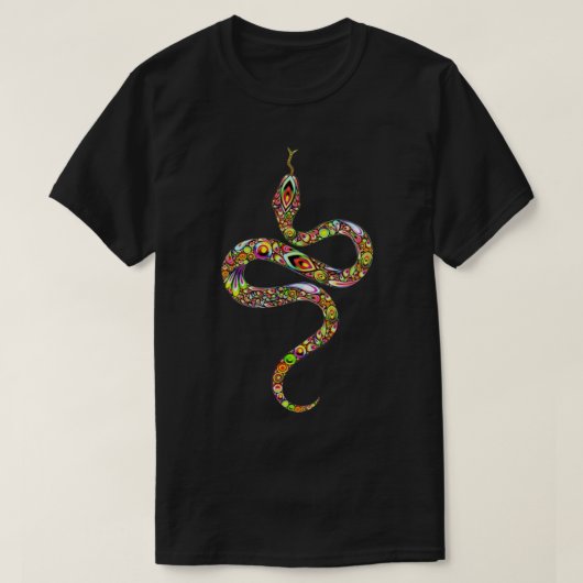 Kundalini Yoga Sat Nam Kundalini Snake Tシャツ (デザイン正面)