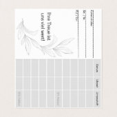 Kundekarte, Treuepass, Bonuskarten für Schönheit 名刺 (内部フラット)