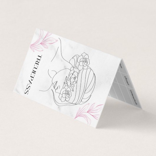 Kundekarte, Treuepass, Bonuskarten für Schönheit 名刺 (正面)