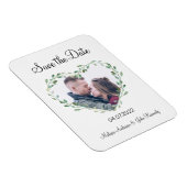 Kundenspezifisch Foto Herz日付を保存 マグネット (右側)