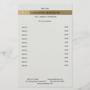 Kundenspezifischeエレガンテイミタット金ゴールドストリフェン チラシ