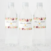 Kundenspezifische Florale Wasserflaschenetikett ペットボトルラベル (ボトル)