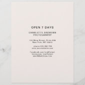 Kundenspezifischer Fotoプレリスニングフライヤー (裏面)