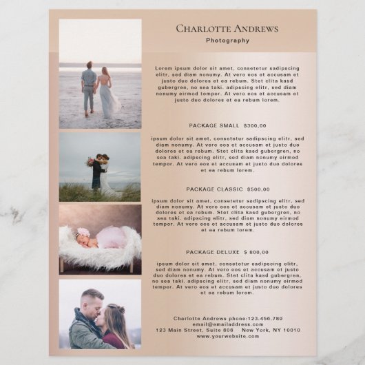 Kundenspezifischer Fotoプレリスニングフライヤー (正面)