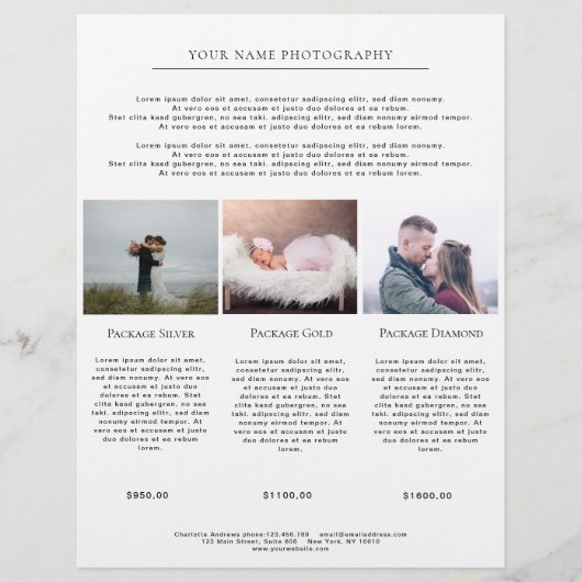 Kundenspezifischer Foto-Preislisten (正面)