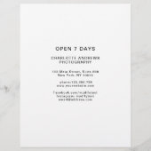 Kundenspezifischer Foto-Preislisten (裏面)