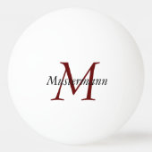 Kundenspezifischer Ping Pong mit Monogramm 卓球ボール (正面)