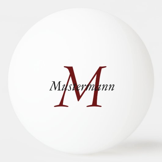 Kundenspezifischer Ping Pong mit Monogramm 卓球ボール (正面)