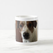 Kundenspezifisches personalisiertes Hunde Foto コーヒーマグカップ (中央)
