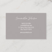 Kundenspezisch Anker mit Blumen 名刺 (裏面)