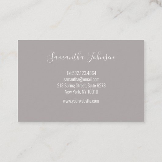 Kundenspezisch Anker mit Blumen 名刺 (裏面)