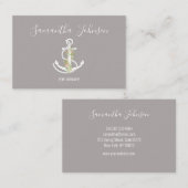 Kundenspezisch Anker mit Blumen 名刺 (正面/裏面)