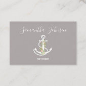 Kundenspezisch Anker mit Blumen 名刺 (正面)