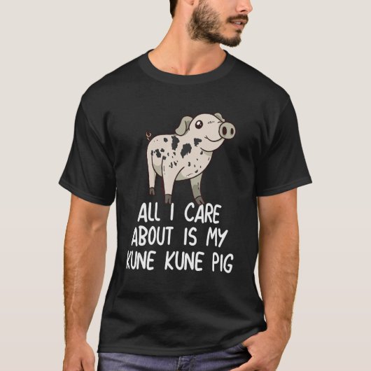 Kune Kune Pig  Miniature Pig Breeder Kune Kune Pig Tシャツ (正面)
