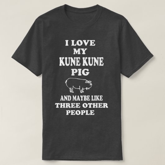 Kune Kune Pig T Shirt Gift Idea Baby Kunekune Pig  Tシャツ (デザイン正面)