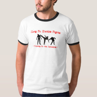 Kung Fuのゾンビの戦闘機 Tシャツ