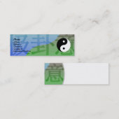 Kung Fuのプロフィールカード スキニー名刺 (正面/裏面)