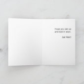 Kung Fuの子猫は/健康な挨拶状を得ます カード (内部)