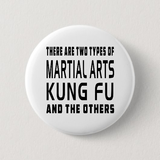 Kung Fuの武道のデザイン 缶バッジ (正面)