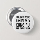 Kung Fuの武道のデザイン 缶バッジ (正面&裏面)