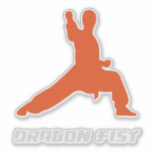 Kung Fu Dragon Fist Martial Arts シール (正面)