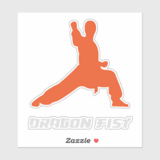 Kung Fu Dragon Fist Martial Arts シール