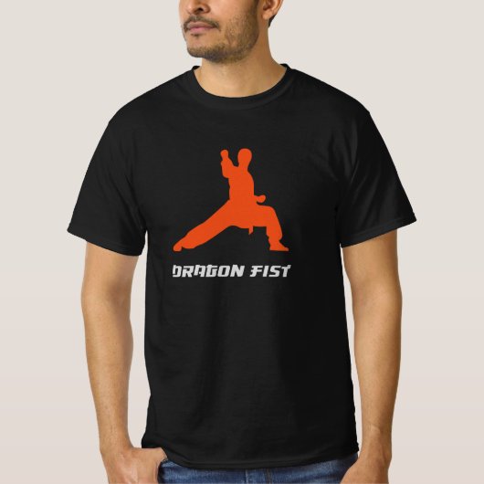 Kung Fu Dragon Fist Martial Arts Tシャツ (正面)