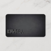 kung fu. Modern Minimalist Blackboard Professional 名刺 (正面)