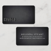 kung fu. Modern Minimalist Blackboard Professional 名刺 (正面/裏面)