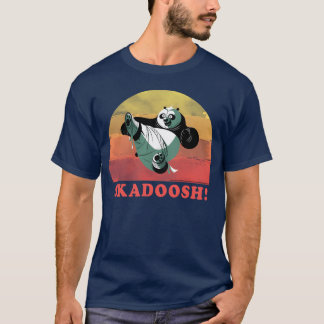 Kung Fu Panda ash Circle Portrait vintage Tシャツ