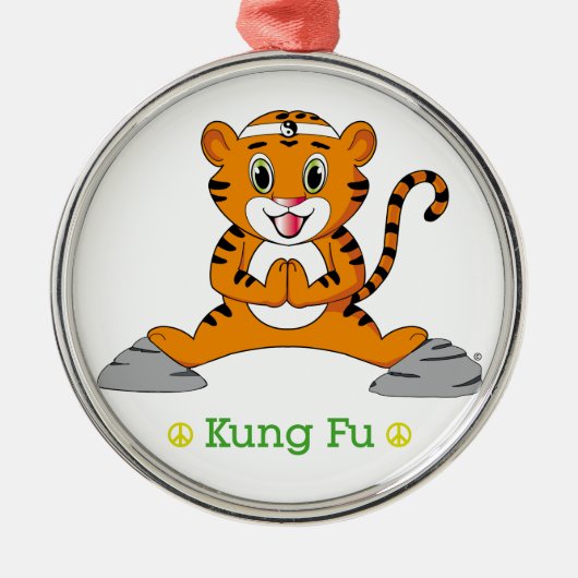 Kung Fu Tiger™のオーナメント メタルオーナメント (正面)