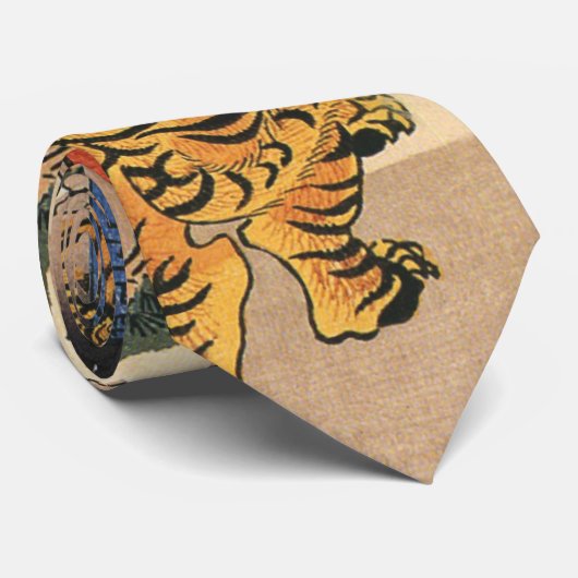 Kuniyoshi 1797-1861年のトラ ネクタイ (ロール)