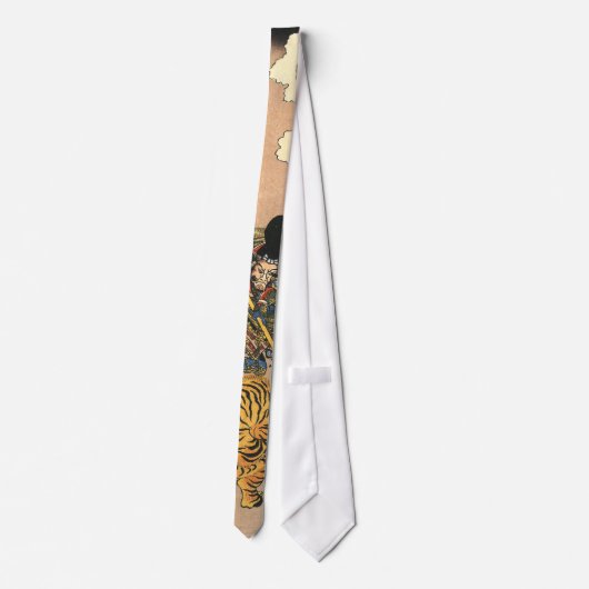 Kuniyoshi 1797-1861年のトラ ネクタイ (裏面)