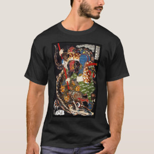 Kuniyoshi UTAGAWA, 『 宮本武蔵の山鮫退治 』 Tシャツ