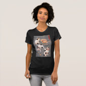 Kuniyoshi Utagawa, Four cats in different poses Tシャツ (正面フル)