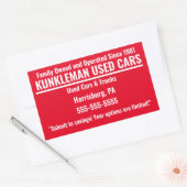Kunklemanファミリーステッカー 長方形シール (封筒)