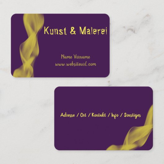 Kunst und Malerei 名刺 (正面/裏面)