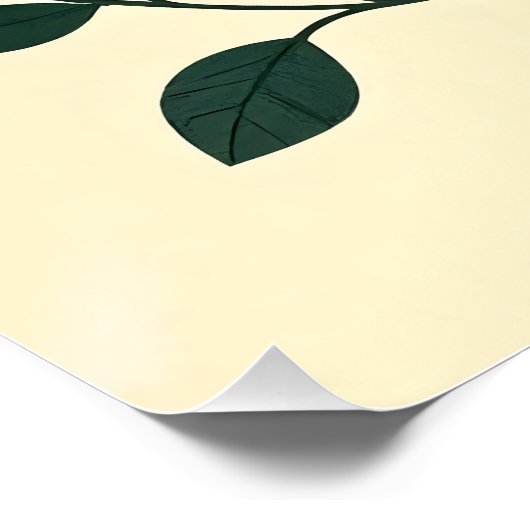 Künstlerisches Herz und Blumen ポスター (コーナー)