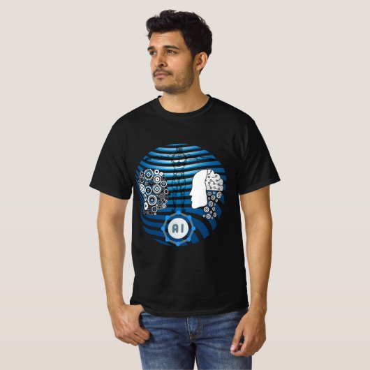 Künstliche Intelligenz, Roboter, Zukunft von Cybor Tシャツ (正面フル)