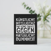 Künstliche Intelligenz vs. Natürliche Dummheit ポストカード (スタンド正面)