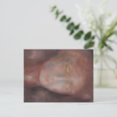 Kunstpostkarte "Frau in Rot" ポストカード (スタンド正面)