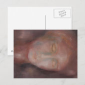 Kunstpostkarte "Frau in Rot" ポストカード (正面/裏面)