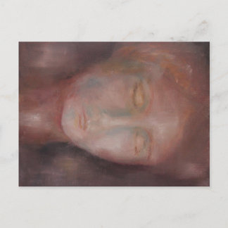 Kunstpostkarte "Frau in Rot" ポストカード