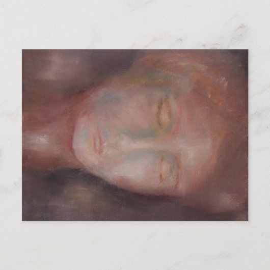 Kunstpostkarte "Frau in Rot" ポストカード (正面)