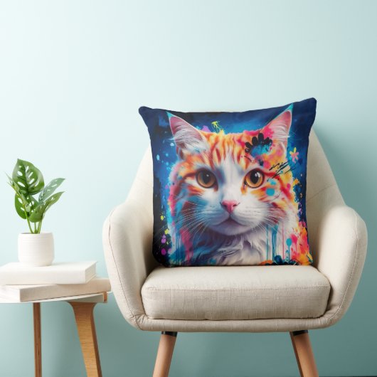 Kunstvolle Katze  クッション (椅子)