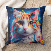 Kunstvolle Katze  クッション (ブランケット)