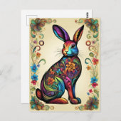 Kunstvoller Osterhase 5 ポストカード (正面/裏面)