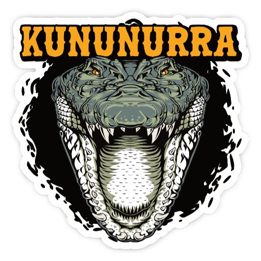 Kununurra, Western Australia Crocodile Sticker シール