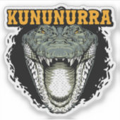 Kununurra, Western Australia Crocodile Sticker シール (正面)